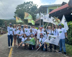 Nicaragua parrot pilgrimage group photo 2025