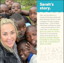 Help the Staffords build a playground in Tanzania