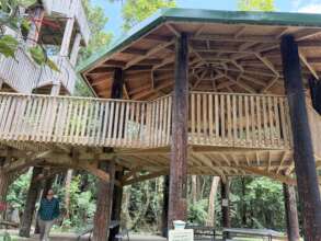 The Gazebo's roof and stairs to 2d floor repaired