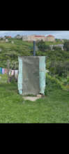 Pit toilet at one of the safe houses