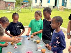 Children baked own cup cakes