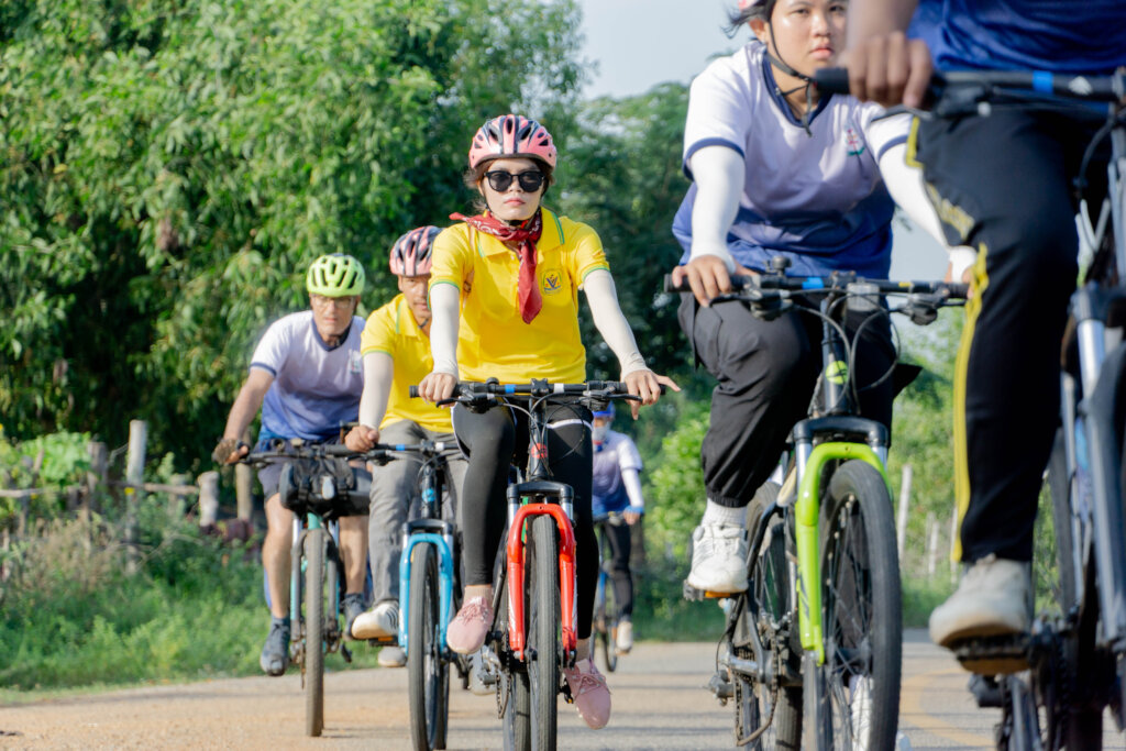 Alumni Cycling for Scholarships in Rural Cambodia