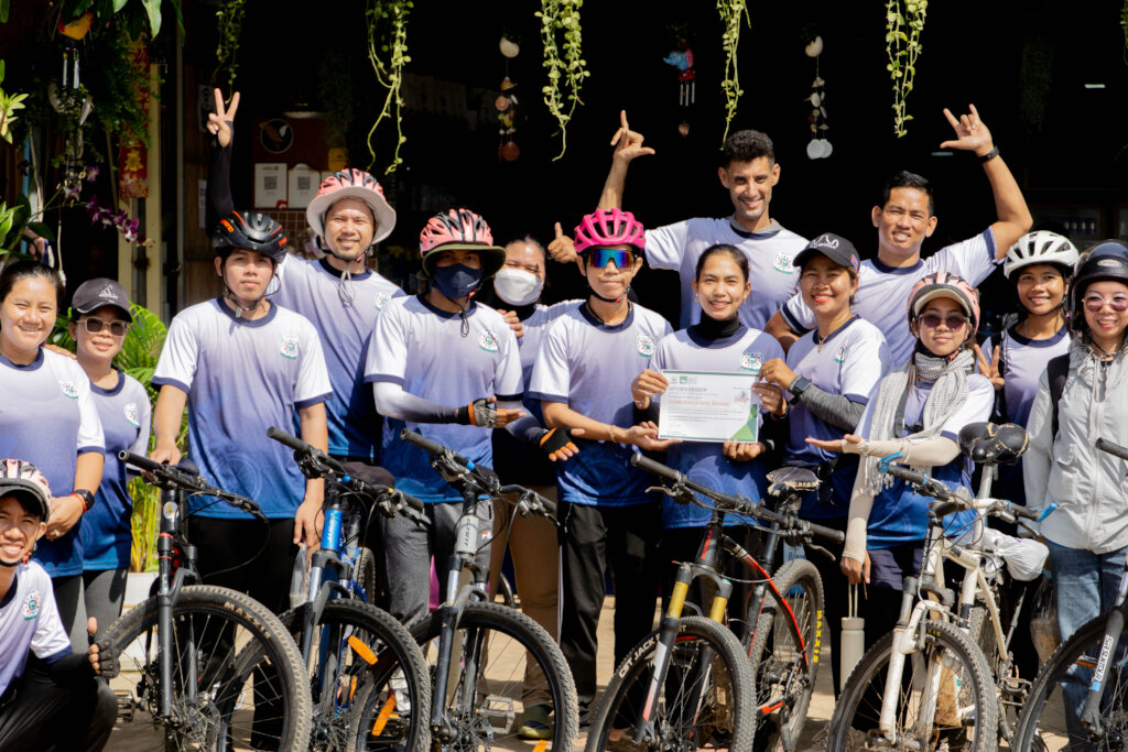 Alumni Cycling for Scholarships in Rural Cambodia
