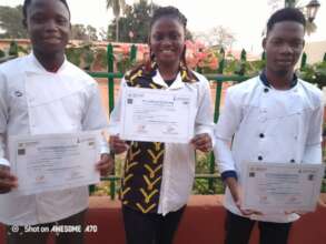 Benjamin, Aimee and Ghislain our newest graduates