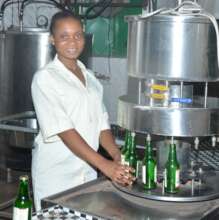 Sonya working in brewery