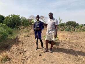 Guillaume with young helpers