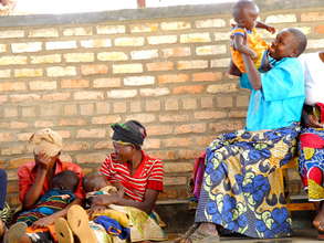 Mothers and babies at the Huye Health Clinic