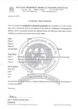 result slip for project nursing student