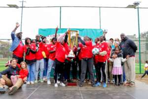 CFK Africa Community Chapmpions celebrate.