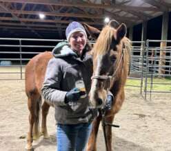 Sugarplum figuring out her trainer is not so bad