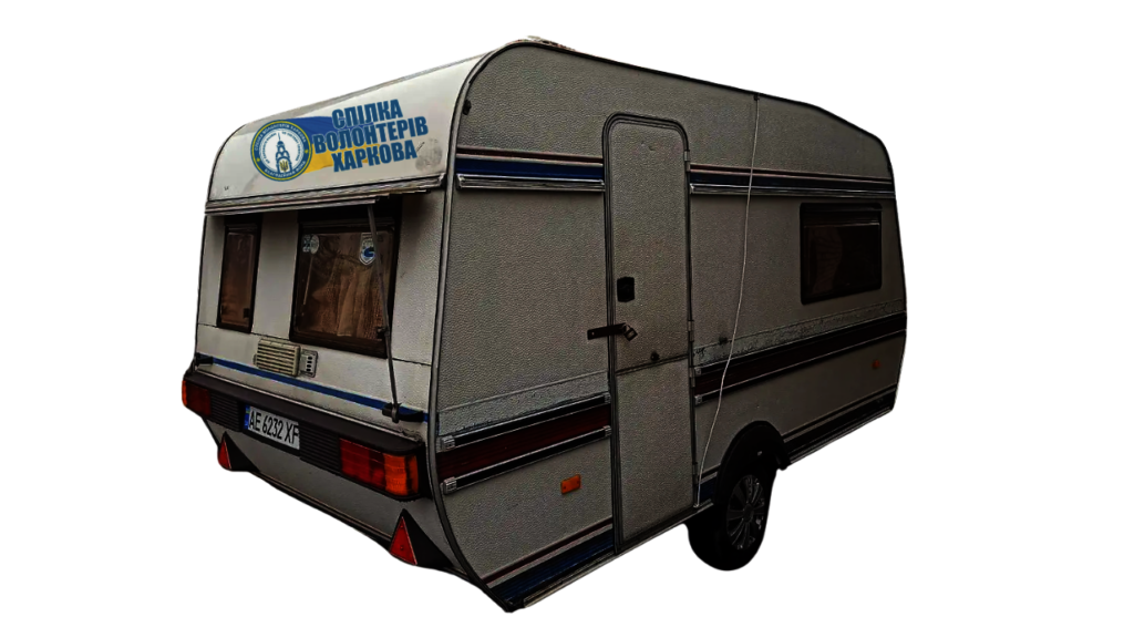 External view of the mobile aid stations