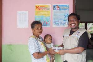Distribution of medicine kits at Bokang School