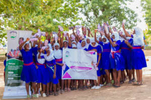 Give a sanitary pad to keep a girl in Ghana in Sch