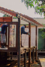 Construction of community library at Para