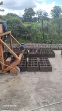 Completed cement blocks