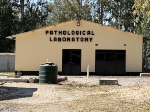 Entrance to the new Pathological Laboratory