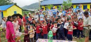 School stationery Distribution at Arun primary