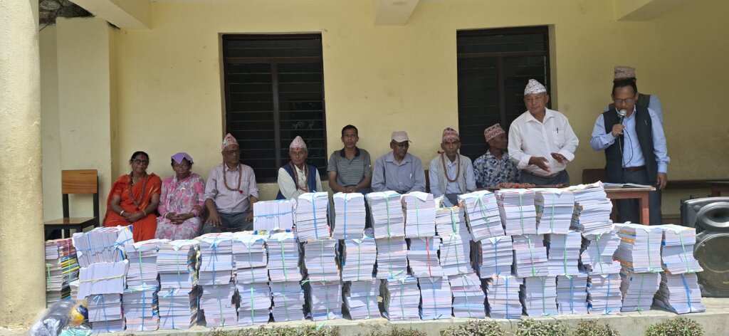 School stationery materials to distribute.