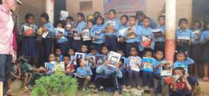 School-stationery-Distribution -at-Jana Chahana