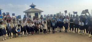Stationery distribution program at school  by SESF