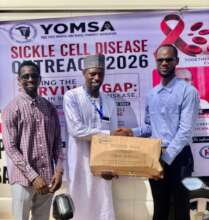 SICKDEI PROJECT LEAD RECEIVED BLOOD BAGS DONATED