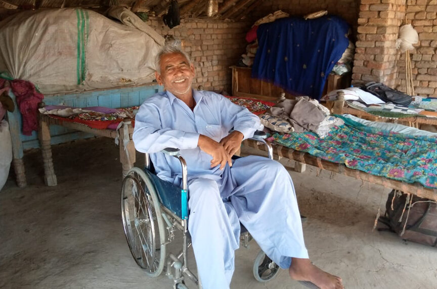 Christmas gifts to the elderly people of Pakistan