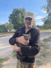 Alexander brought his cat Simka for a check-up