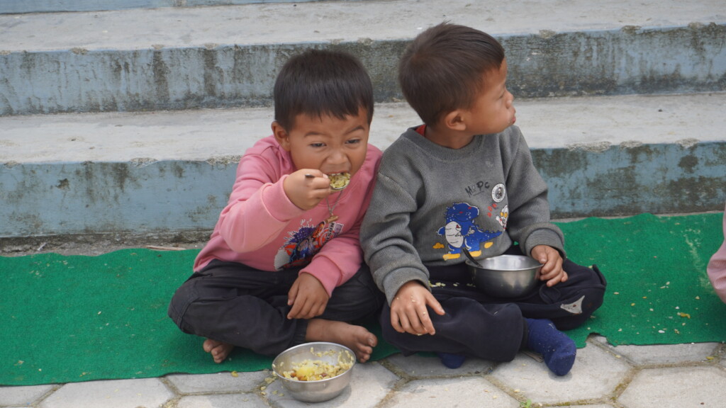 Everyone including boys get to enjoy school lunch