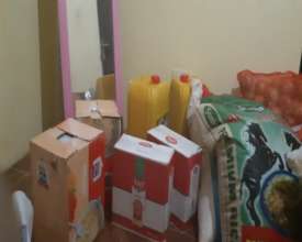 Food brought to villages during quarantine