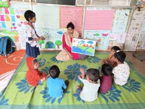 Children engaged in our ECCE center
