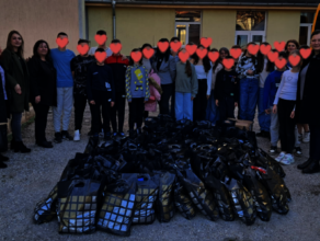 Bags with food for the people in need in Svishtov