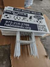 100 Yard Signs For Soccer Camps Event