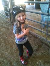A VERY happy little girl!