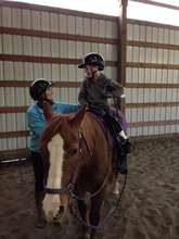 Rider having fun