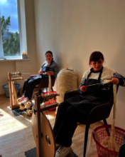 Each women can spin about 1200 grams each day