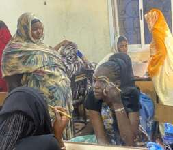 Vocational training make-up session