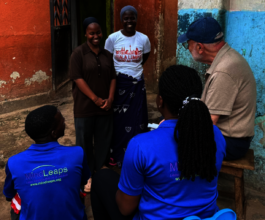 Sophia and her mother meet  with MindLeaps Staff