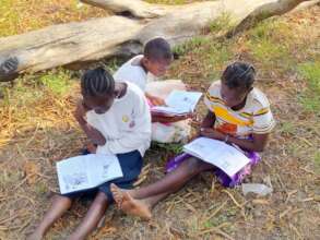 Reading in the shade