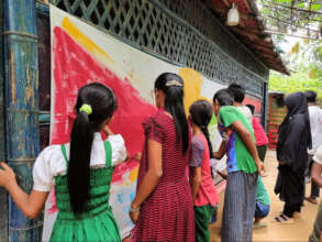 Artolution Rohingya art workshop