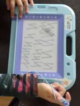 Practicing the letter "I"