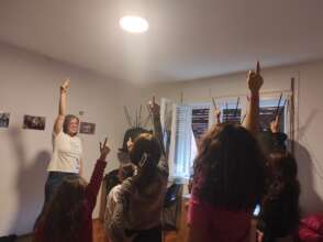 Preparing dance against violence