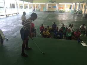 Golf at TG Glover Primary school