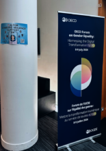 Sophia at the OECD Forum on Gender Equality