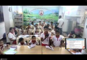 Mumbai student volunteers to answer questions