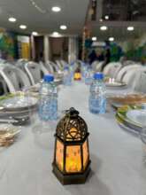 Our table during one of the Public iftar events