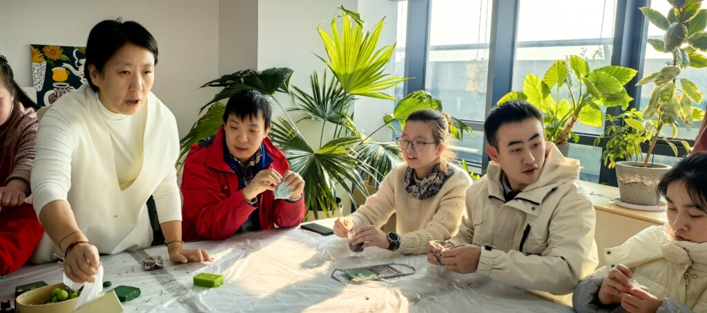Handmade soap making training.