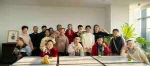 Group photo of handmade soap event.