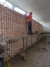 Working on the girls facade