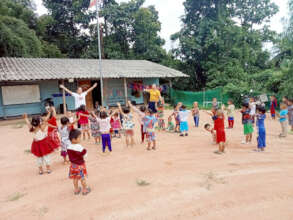 Children are exercising.