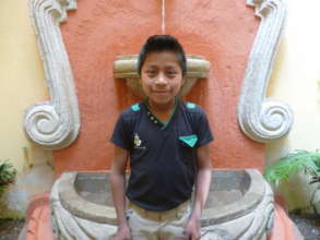 Gaspar is happy to be in school